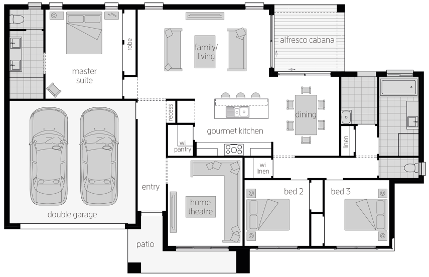 Eaton Eaton - Single Storey Floor Plan - McDonald Jones
