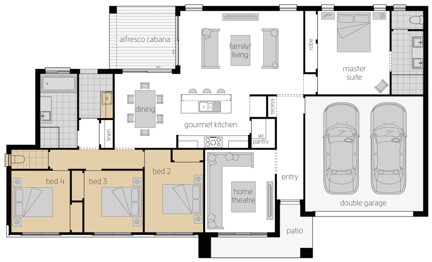 Eaton Eaton - Single Storey Floor Plan Upgrade - McDonald Jones