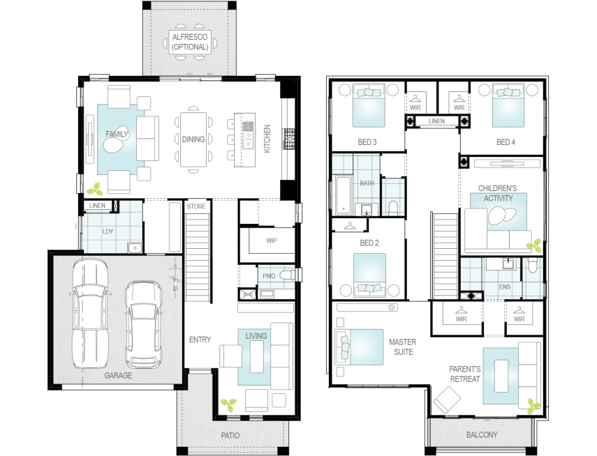 Architectural New Home Designs - Enzo One House Plans