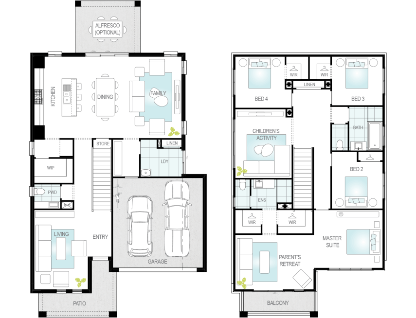Architectural New Home Designs - Enzo One Floor Plans
