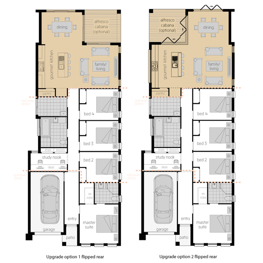 Hamilton Four Upgrades- Single Storey Floor Plan Hamilton Four Upgrades- Single Storey Floor Plan- McDonald Jones