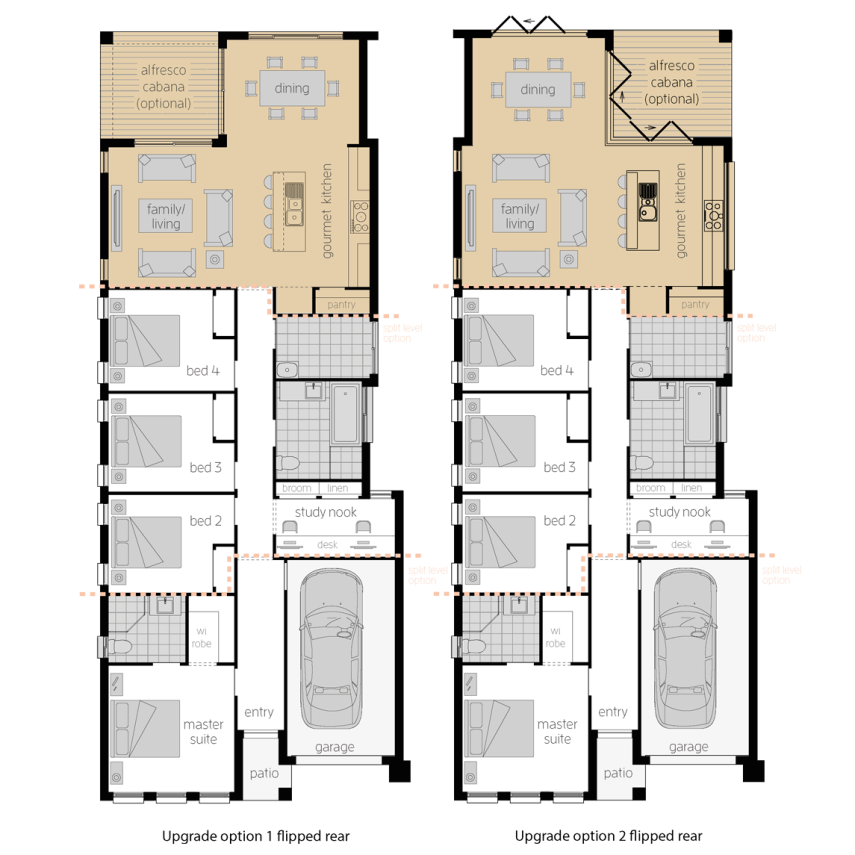 Hamilton Four Upgrades- Single Storey Floor Plan Hamilton Four Upgrades- Single Storey Floor Plan- McDonald Jones