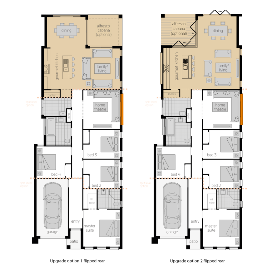 Hamilton Five Upgrades- Single Storey Floor Plan- McDonald Jones