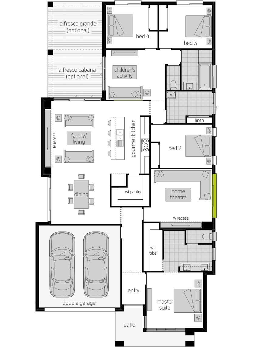 Havana Encore 14- Single Storey Floor Plan Havana Encore 14- Single Storey Floor Plan- McDonald Jones