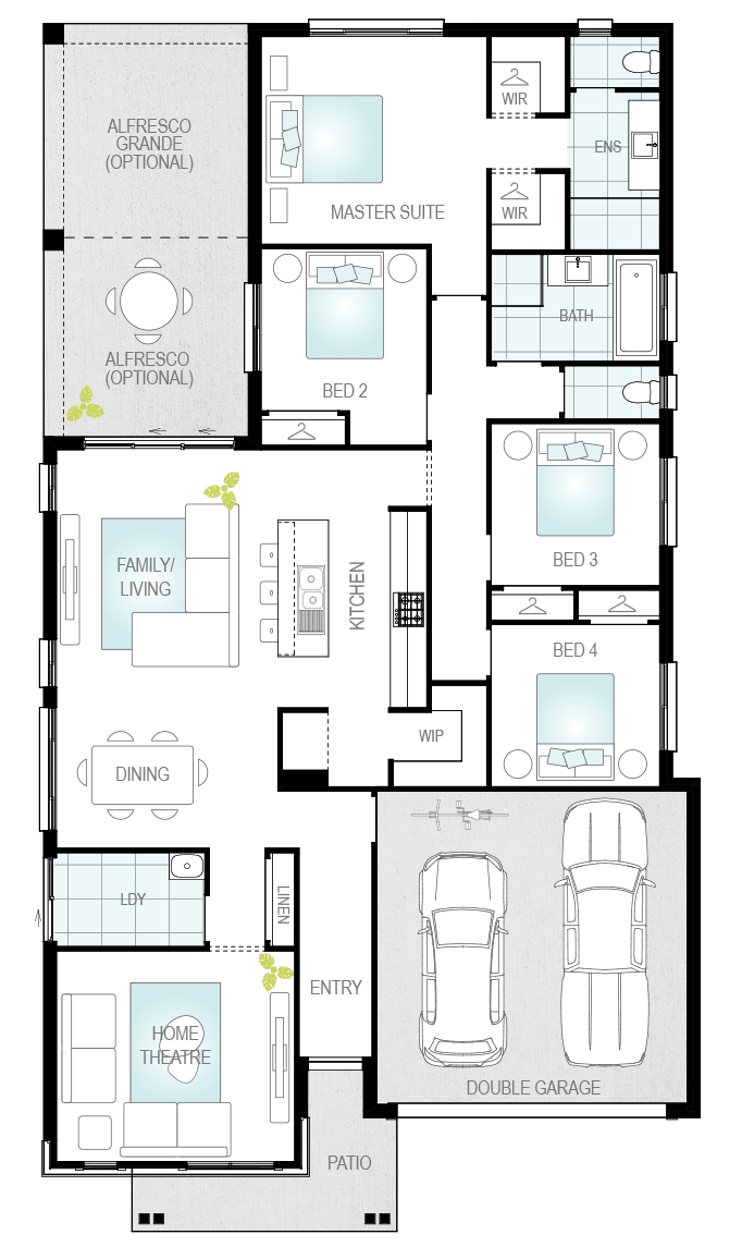 Architectural New Home Designs - Ibiza Floorplan