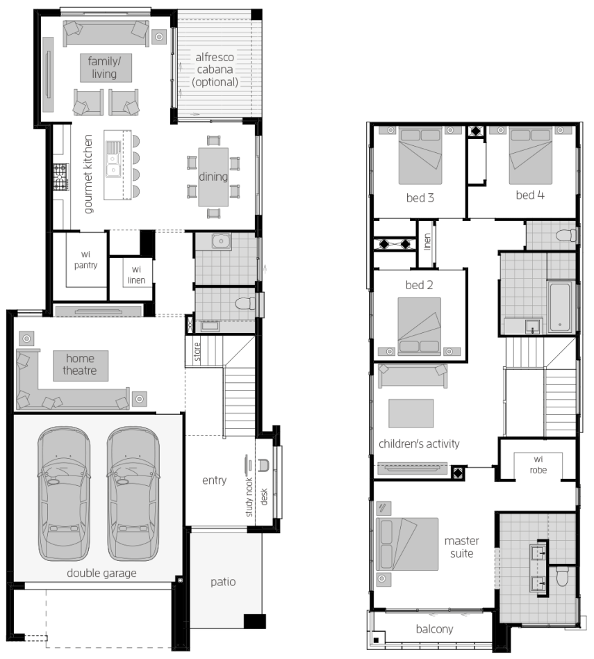Lancaster 29- Two Storey Floor Plan Lancaster 29- Two Storey Floor Plan- McDonald Jones