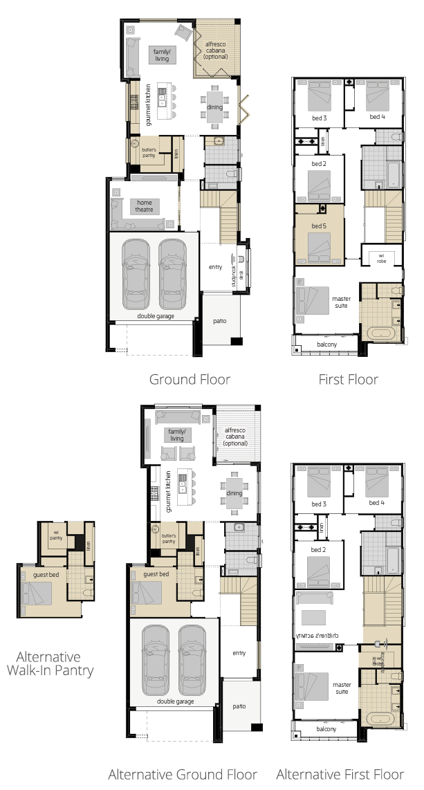 Lancaster 29- Two Storey Floor Plan Upgrade- McDonald Jones