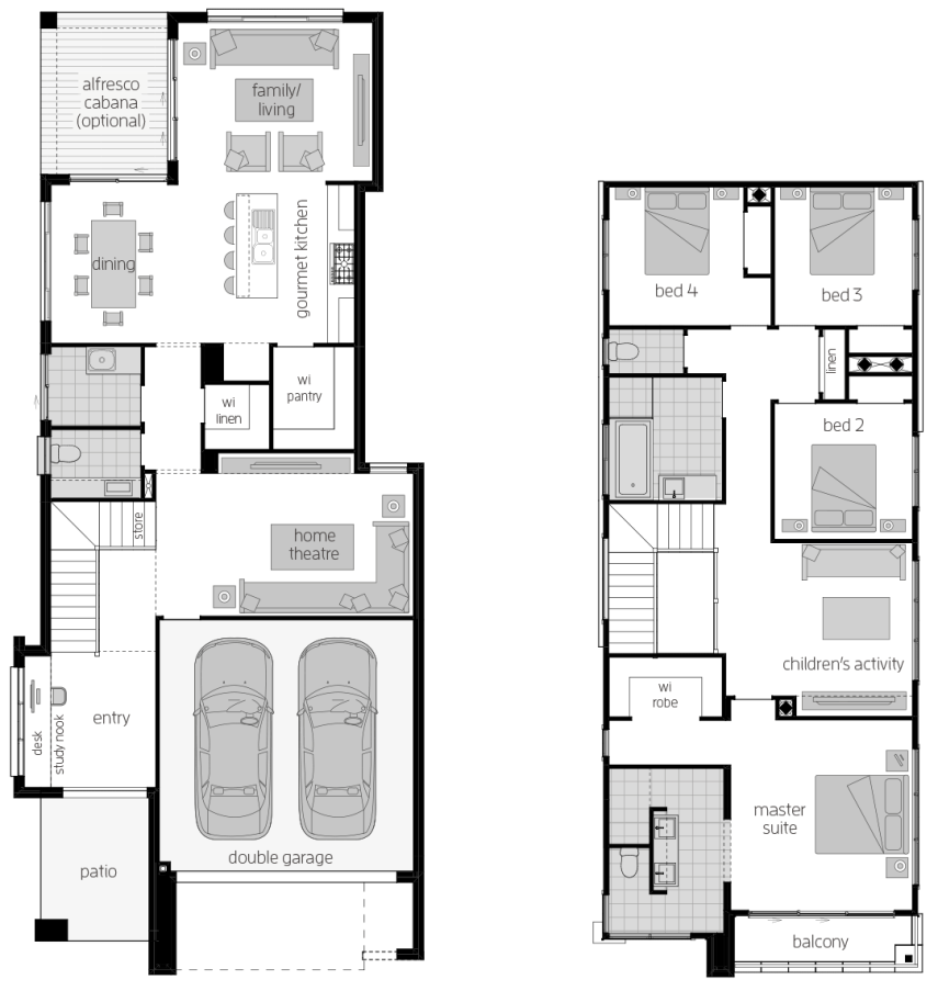 Architectural New Home Designs - Lancaster Double Storey New Home Design