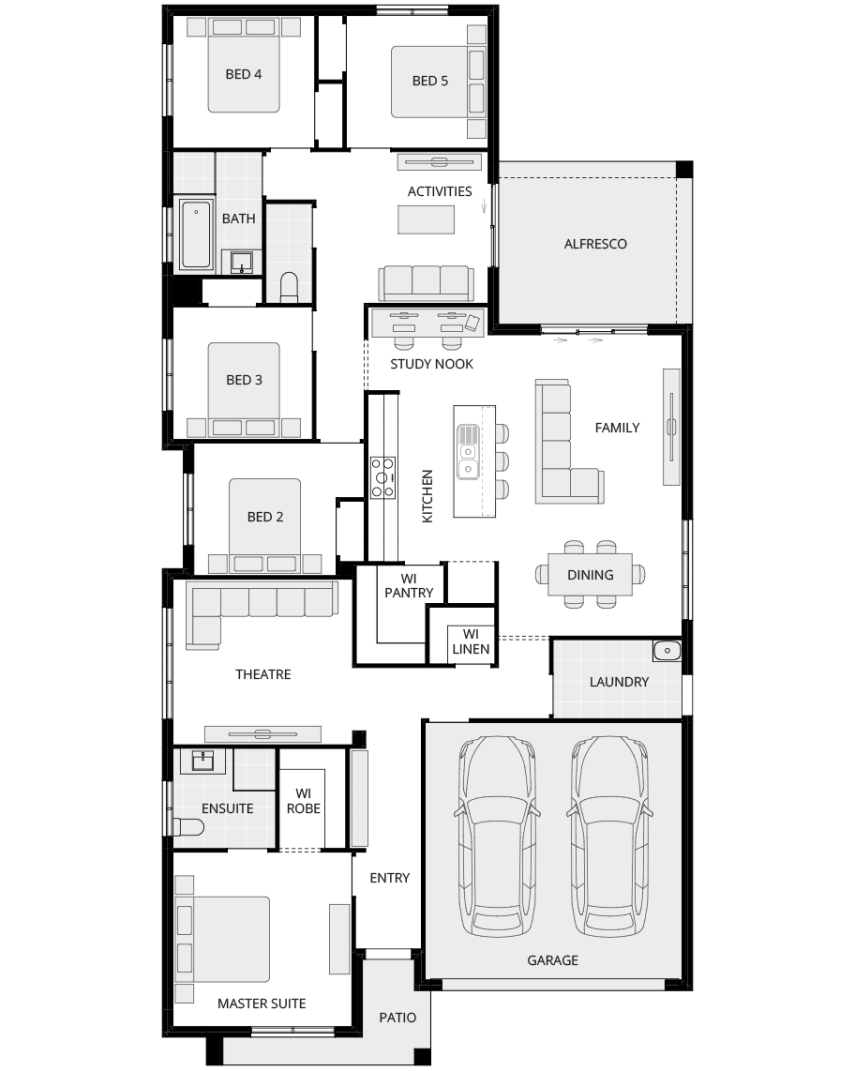 single storey home design everyday almeria four floorplan rhs