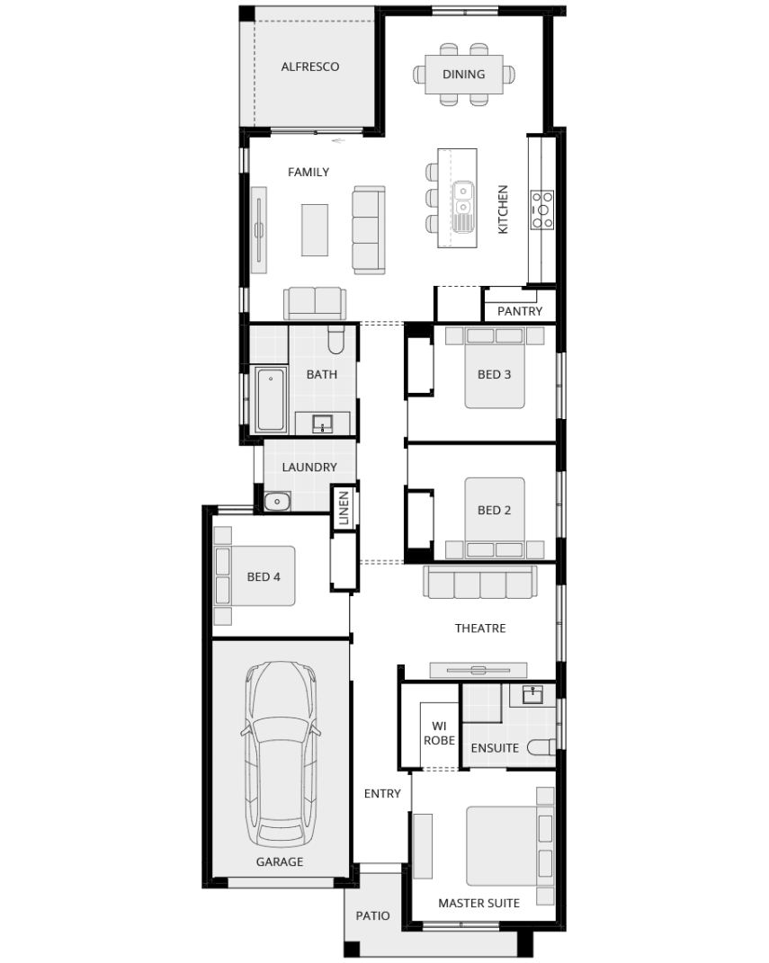single storey home design everyday camelle one floorplan lhs