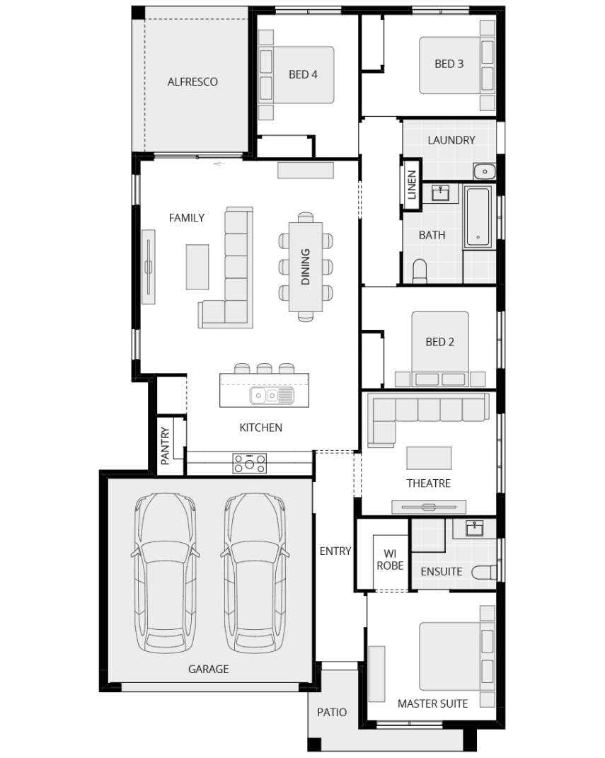 single storey home design everyday lucia one floorplan lhs