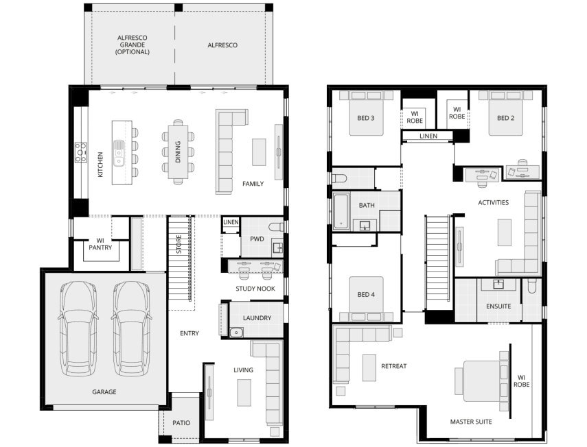 two storey home design everyday lagos one floorplan lhs
