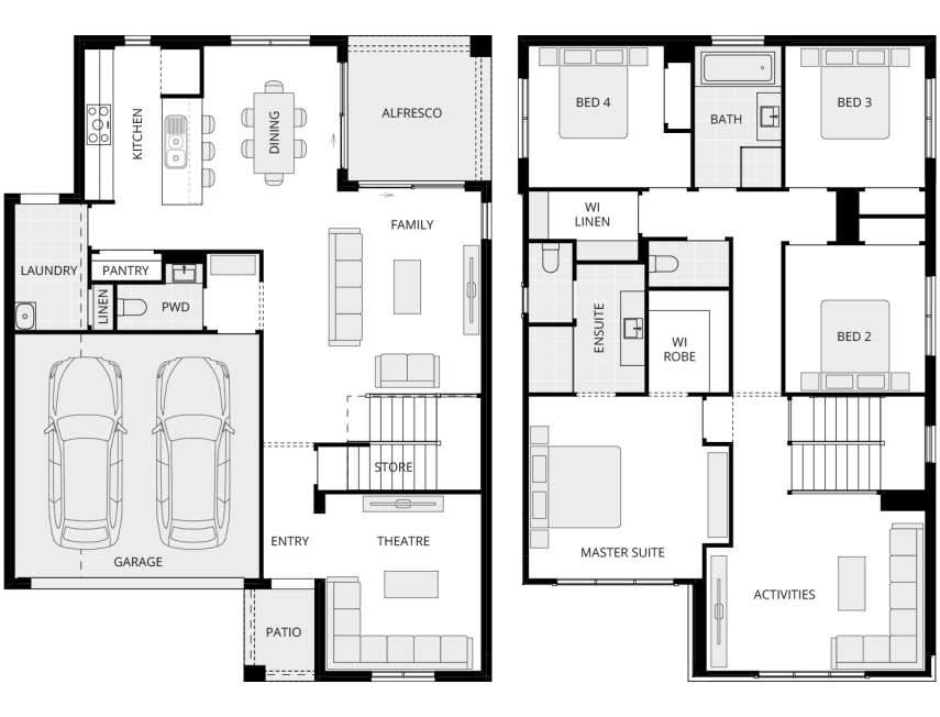two storey home design everyday lurento one lhs