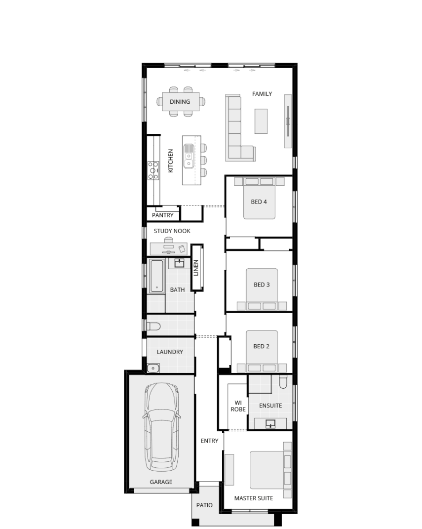 single storey home design everyday ravello one floorplan lhs