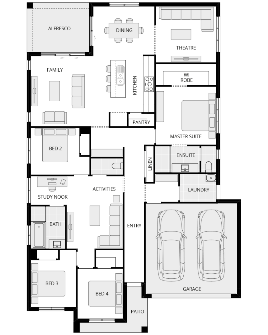 single storey home design toledo one floorplan everyday rhs