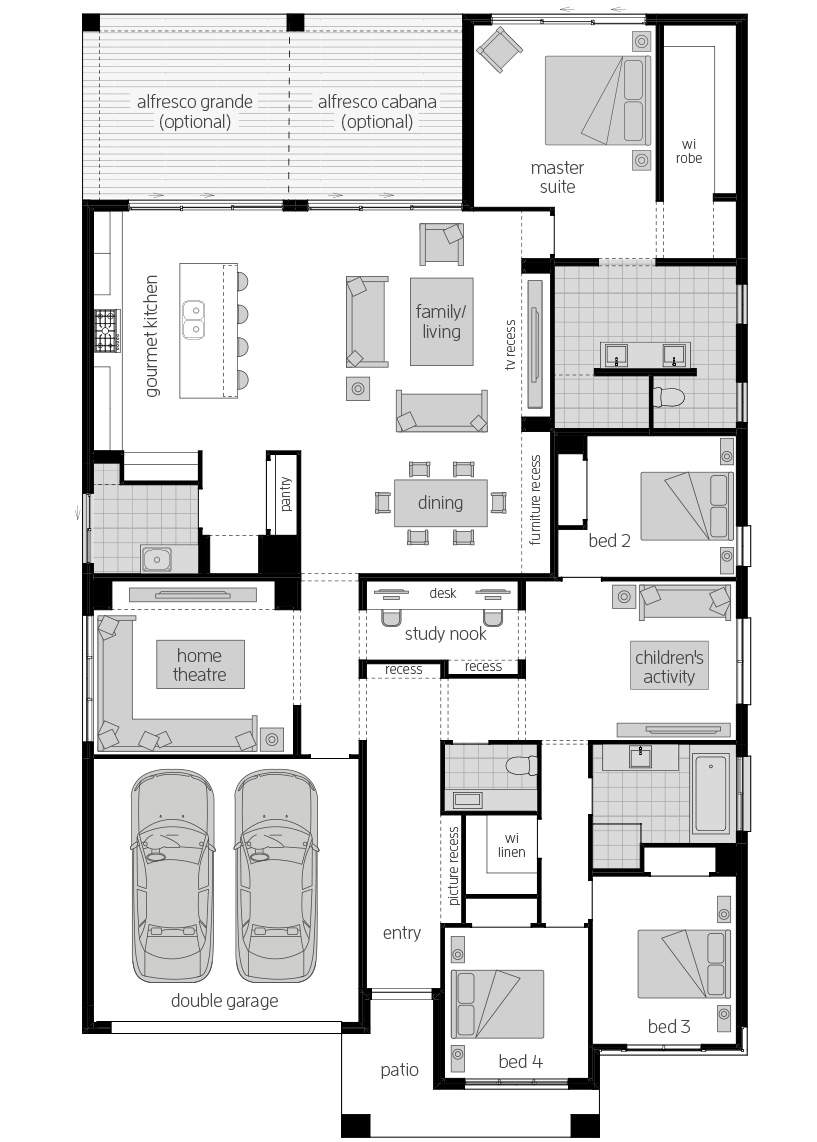 Miami Encore 16 lhs Architectural New Home Designs - Miami Encore Floorplan