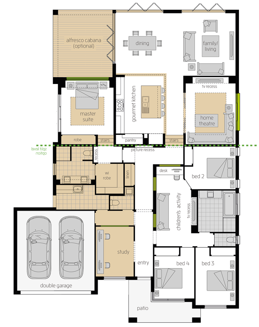 Milano 15 Four Upgrade floorplan lhs Milano 15 Four Upgrade floorplan lhs