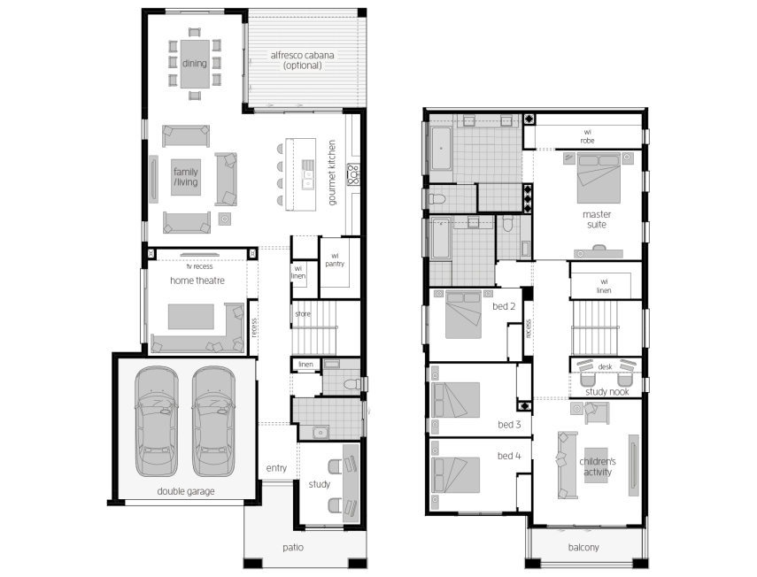 St. Clair 37 Two- Two Storey Floor Plan- McDonald Jones
