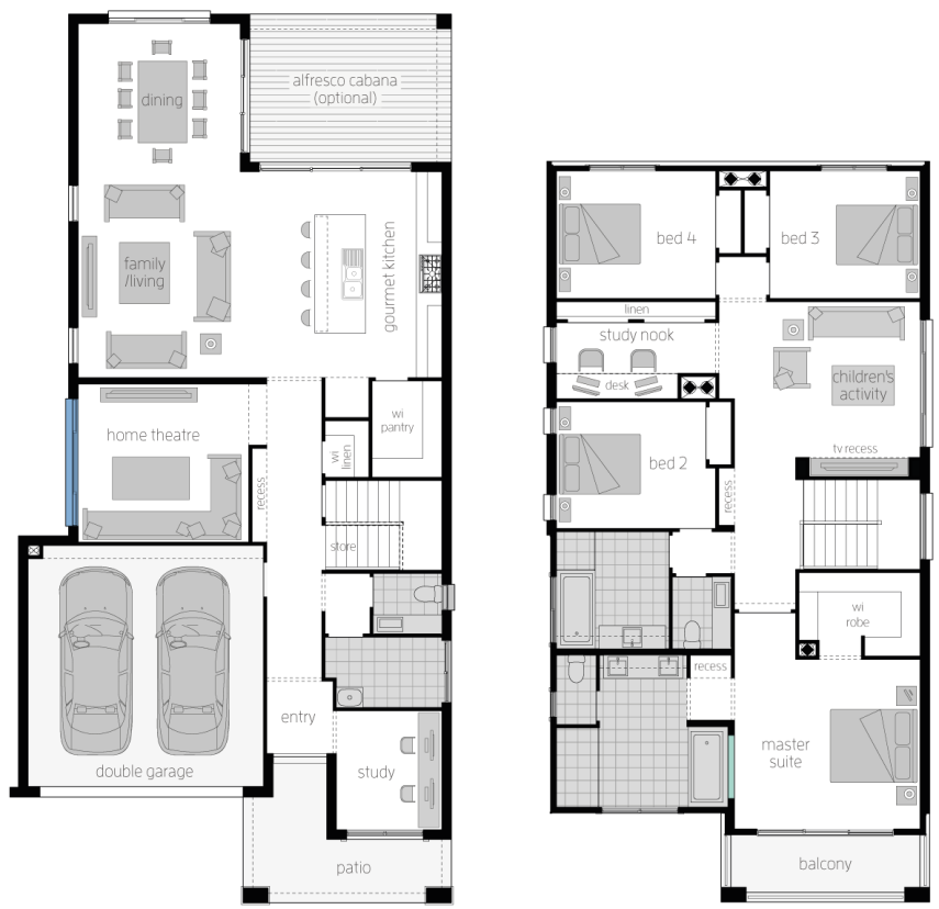 St Clair 34 One- Two Storey Floor Plan- McDonald Jones St Clair 34 One- Two Storey Floor Plan- McDonald Jones