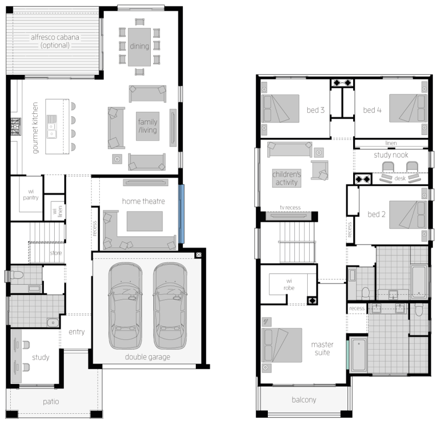 St Clair 34 One- Two Storey Floor Plan- McDonald Jones St Clair 34 One- Two Storey Floor Plan- McDonald Jones