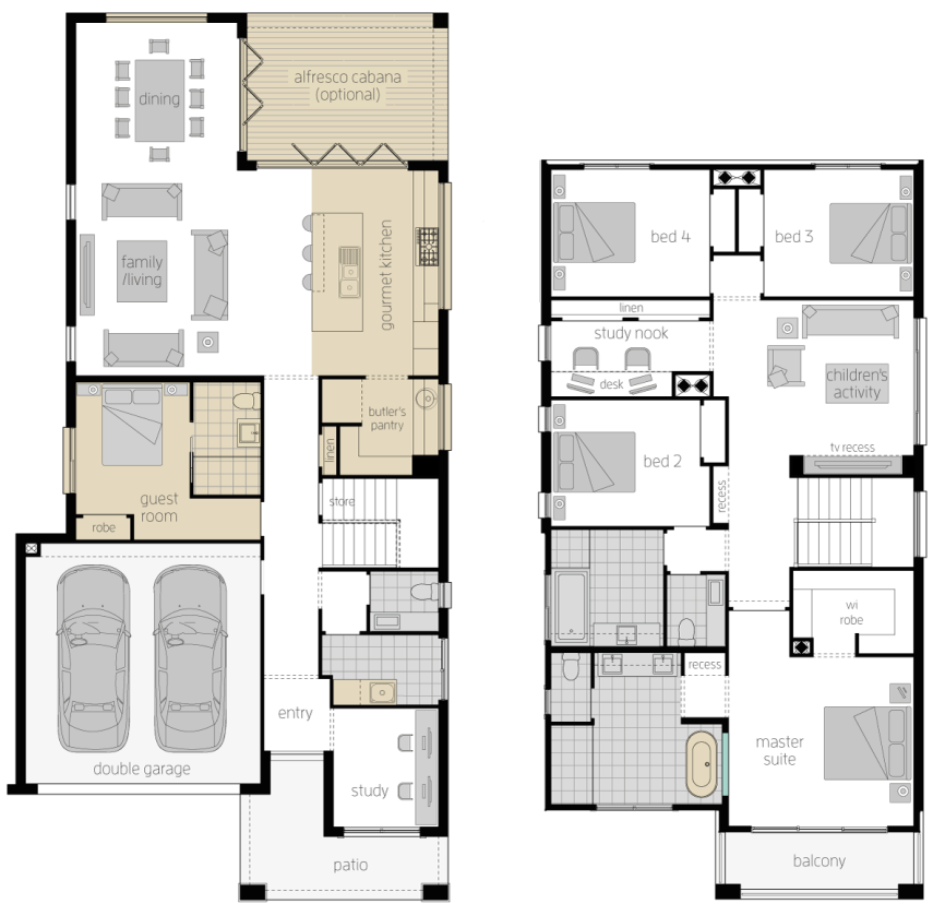 St Clair 34 One- Two Storey Floor Plan Upgrade- McDonald Jones St Clair 34 One- Two Storey Floor Plan Upgrade- McDonald Jones