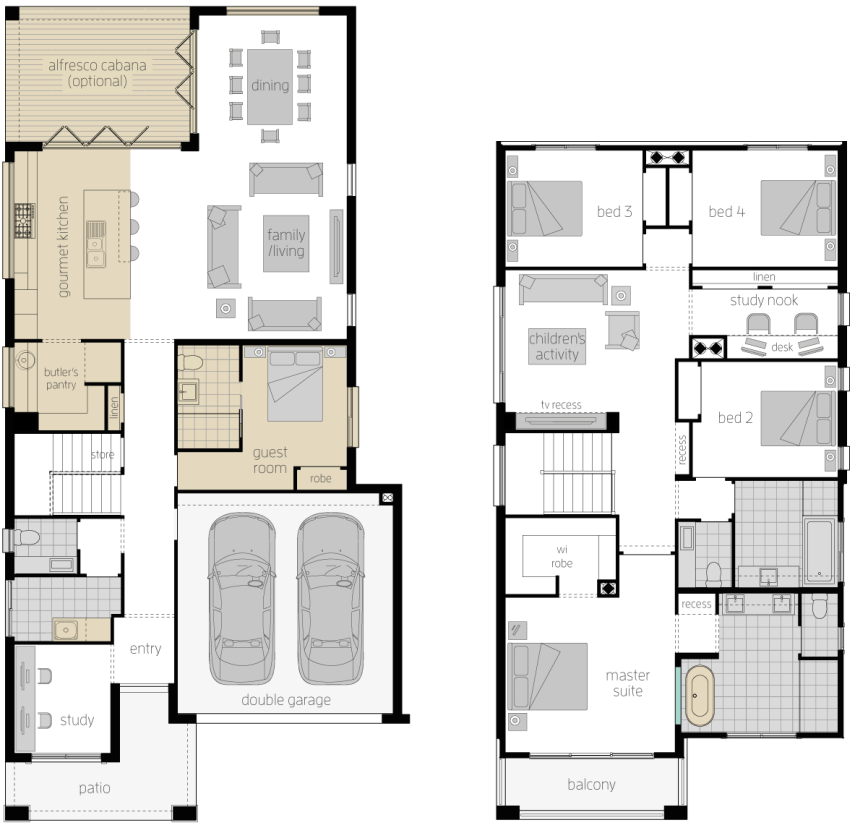 St Clair 34 One- Two Storey Floor Plan Upgrade- McDonald Jones St Clair 34 One- Two Storey Floor Plan Upgrade- McDonald Jones