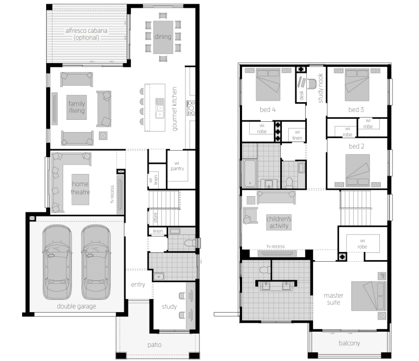 St. Clair 34 Two- Two Storey Floor Plan- McDonald Jones St. Clair 34 Two- Two Storey Floor Plan- McDonald Jones