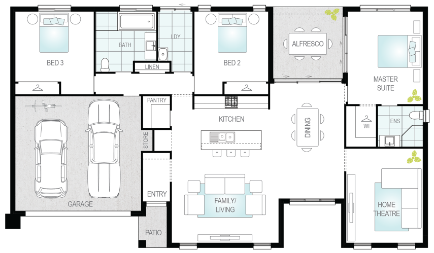 Architectural New Home Designs - Stratos One Floor Plans
