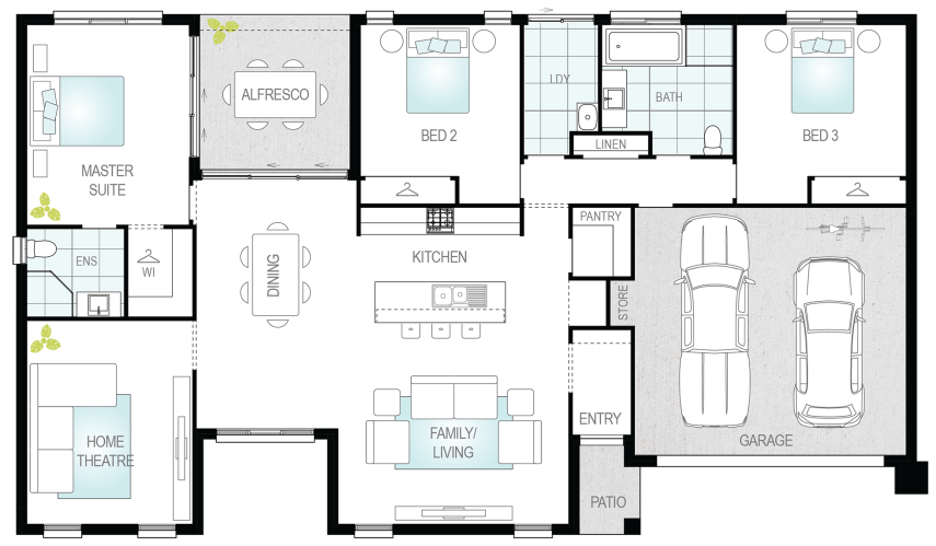 Architectural New Home Designs - Stratos One Floor Plans