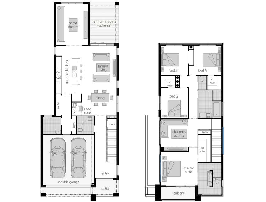 Whistler 30- Two Storey Floor Plan- McDonald Jones