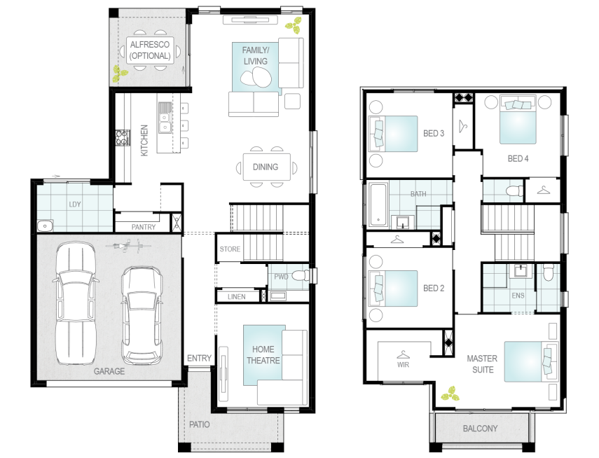 Architectural New Home Designs - Laredo Floor Plans