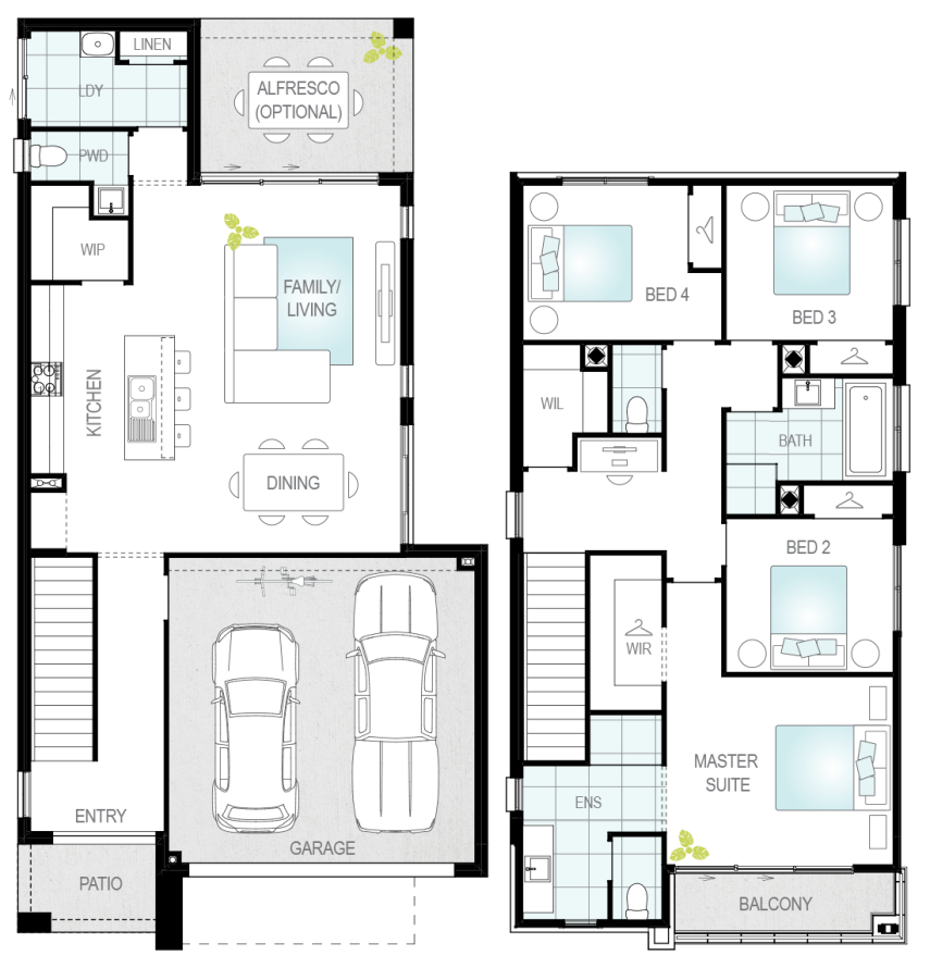 Architectural New Home Designs - Luka One Floor Plans