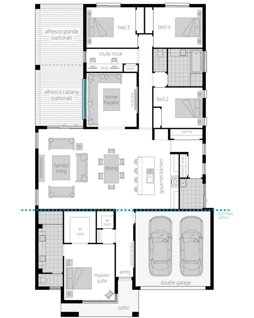 Floor Plan - Broadbeach 15 Floor Plan - Broadbeach 15 - McDonald Jones Homes
