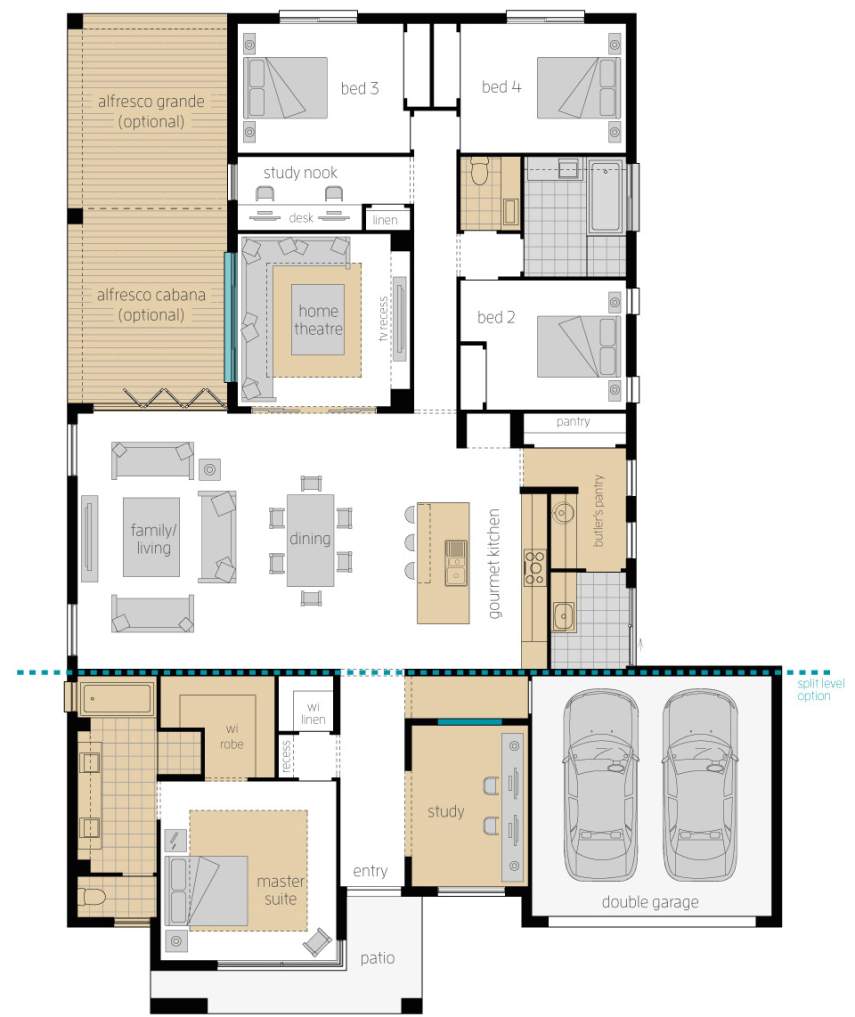 Floor Plan - Broadbeach 16 Updates - McDonald Jones Homes Floor Plan - Broadbeach 16 Updates - McDonald Jones Homes