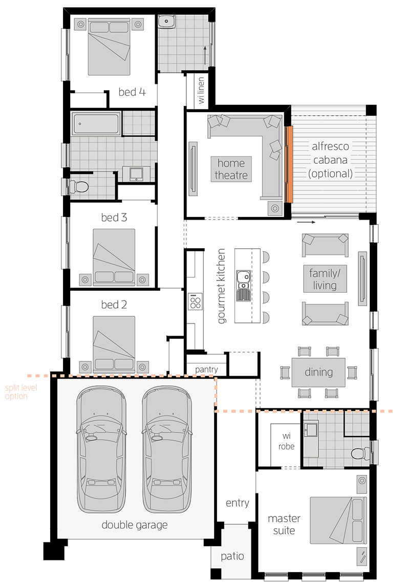 Nova One Nova One - Single Storey Floor Plan - McDonald Jones