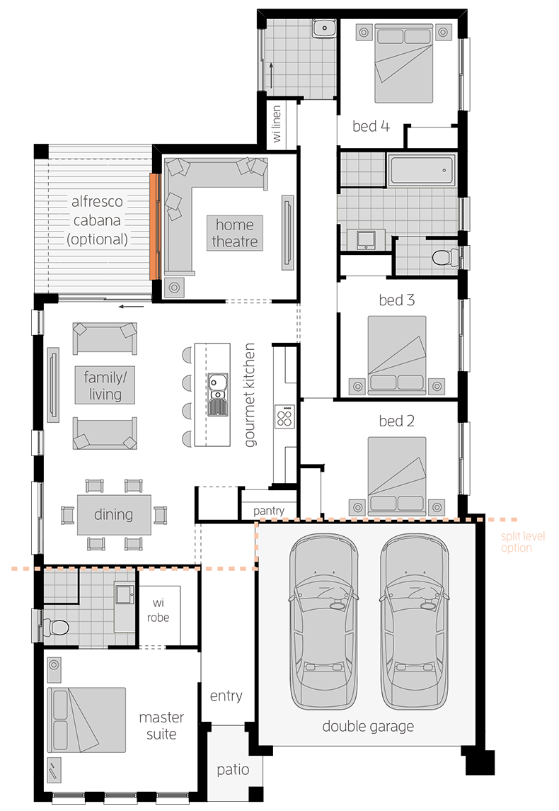 Nova One Nova One - Single Storey Floor Plan - McDonald Jones