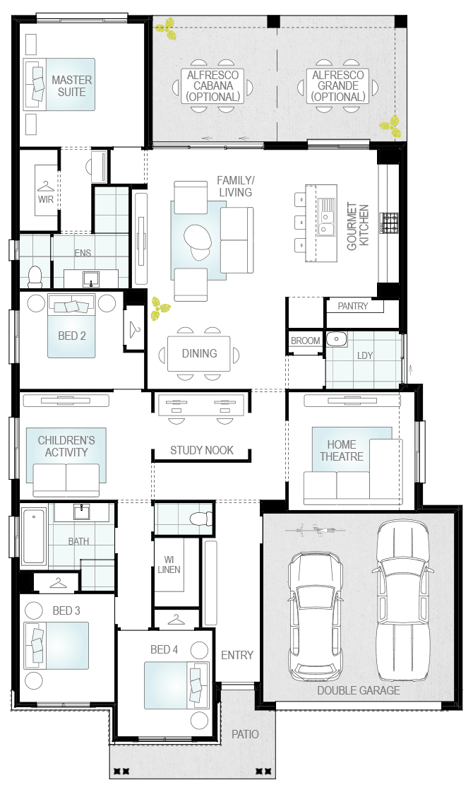 Architectural New Home Designs - Portillo Single Storey House Plan
