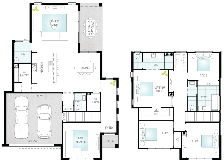 Architectural New Home Designs - Anglesey Floor Plan 