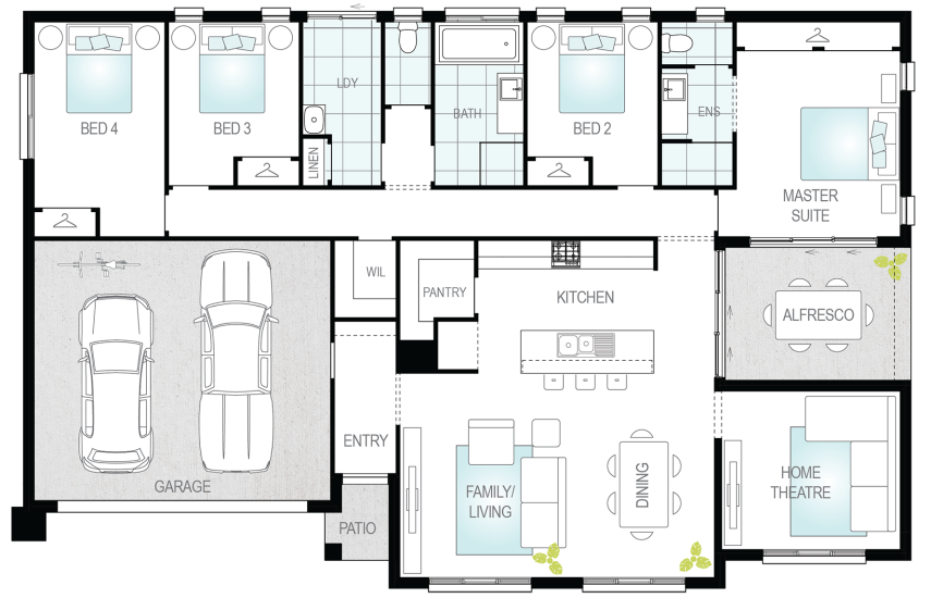 Architectural New Home Designs - Esprit Floor Plans