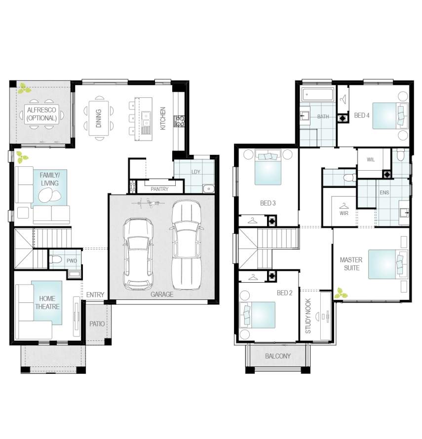 Architectural New Home Designs - Lurento One Floor Plans