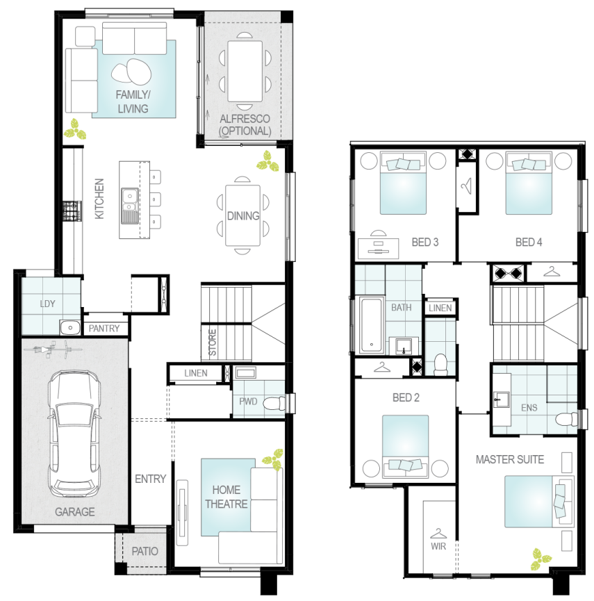 Architectural New Home Designs - Cresmina Floor Plans
