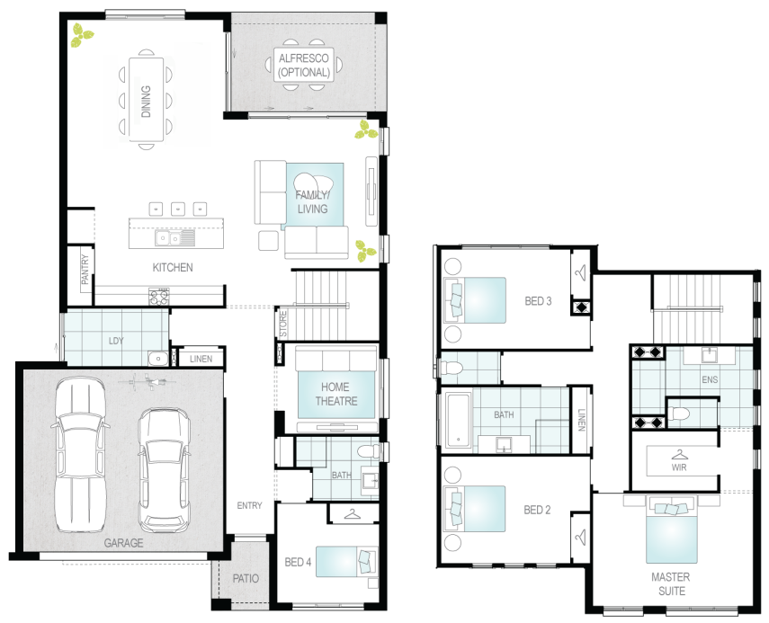 Architectural New Home Designs - Monza Floor Plans