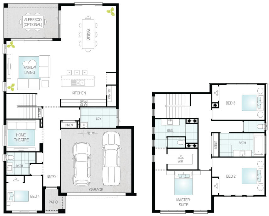 Architectural New Home Designs - Monza House Plans