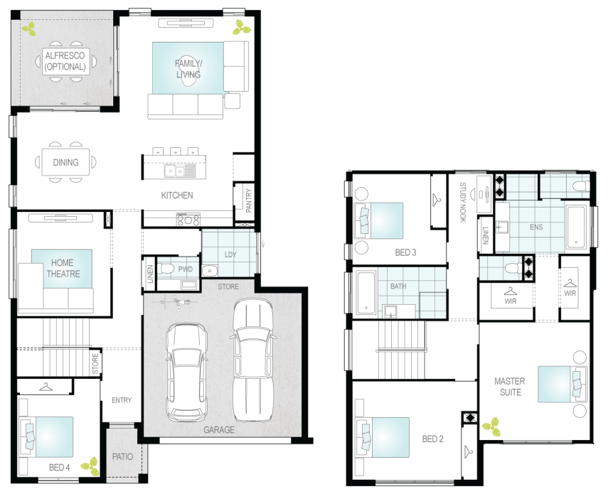 Architectural New Home Designs - Sandown Floor Plans