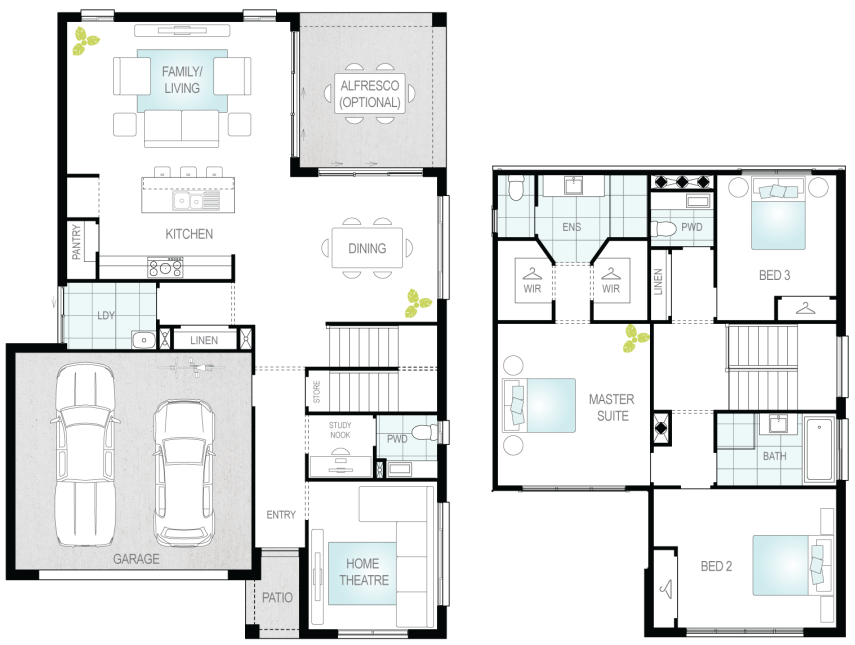 Architectural New Home Designs - Silverstone One Floor Plans