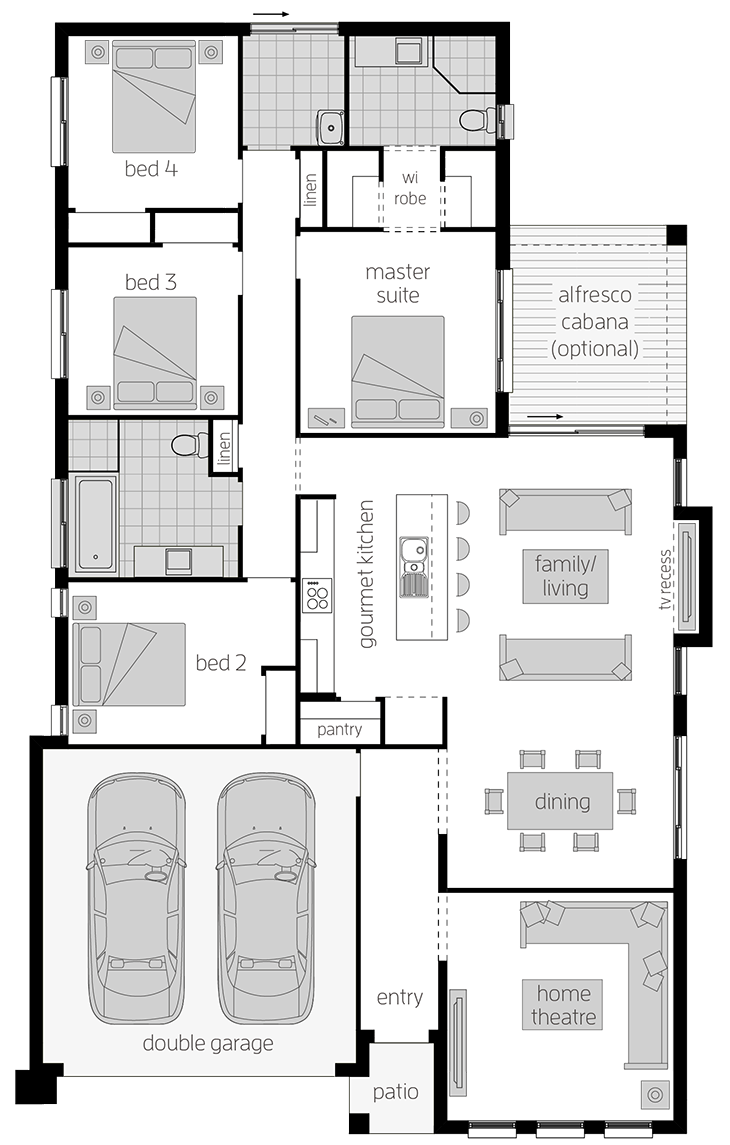 Parkroyal Parkroyal - Single Storey Floor Plan - McDonald Jones
