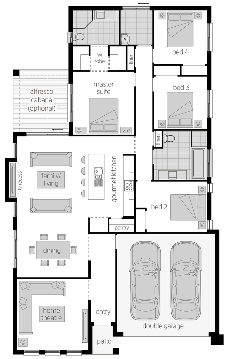 Parkroyal Parkroyal - Single Storey Floor Plan - McDonald Jones