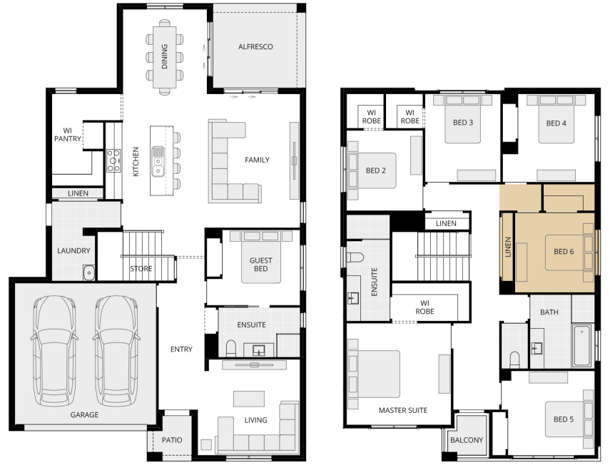 two storey home design everyday nevada one option floorplan bed 6 ilo activities lhs