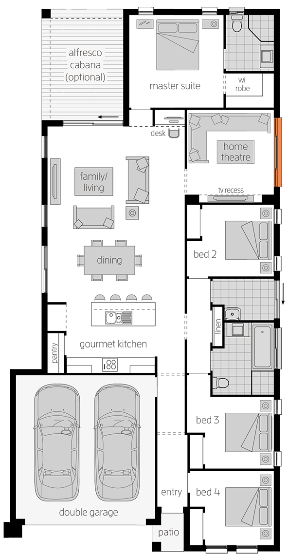 Wentworth Wentworth - Single Storey Floor Plan - McDonald Jones