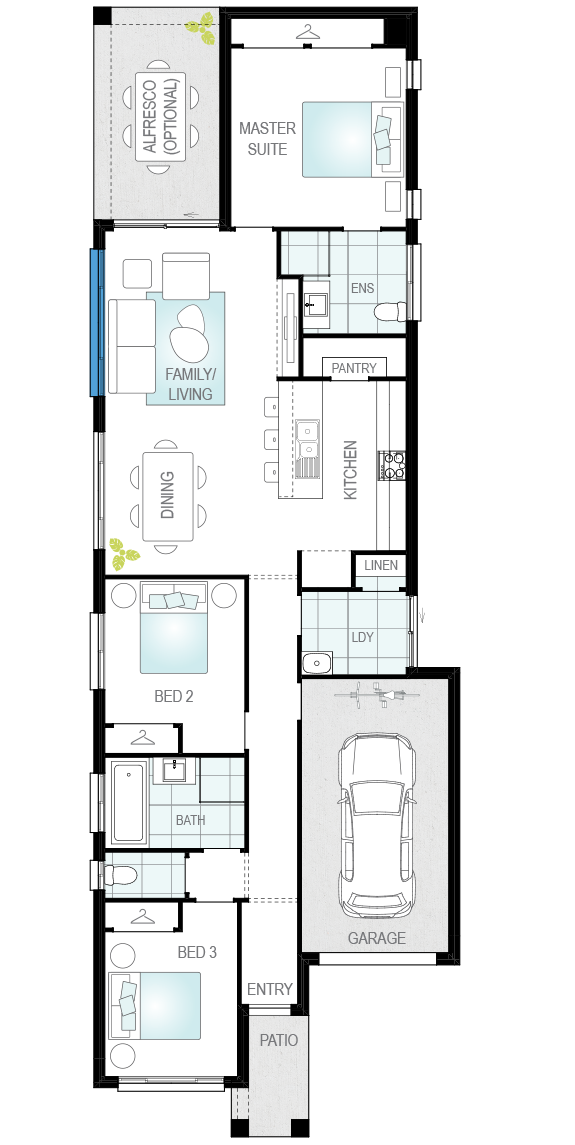 Architectural New Home Designs - Benaco Floor Plan 